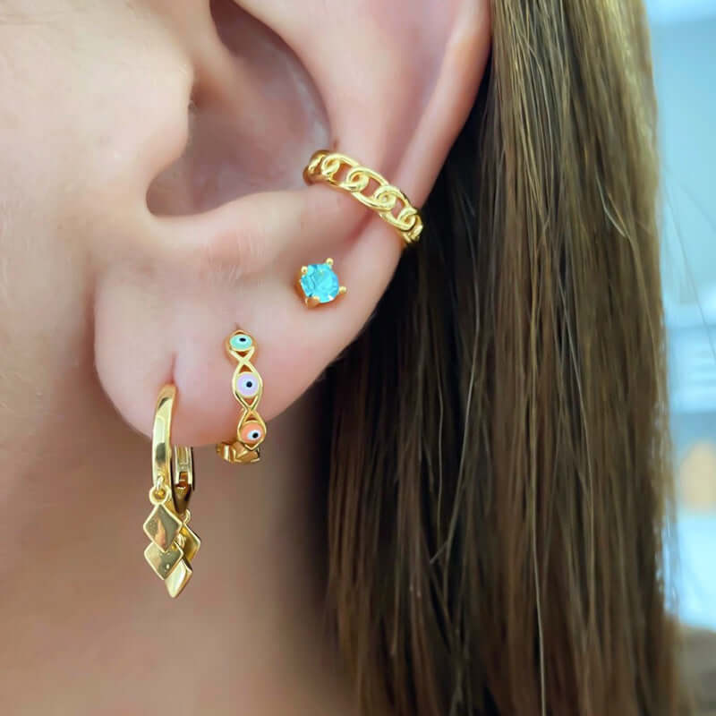 Gold Huggie Earrings