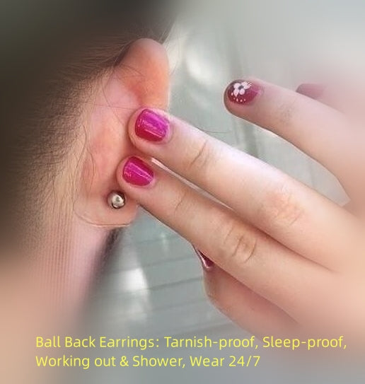 Trendolla CZ Curve Flat Back Cartilage Earrings