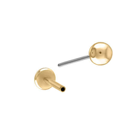 Trendolla Ball Single Flat Back Sleeper Earrings