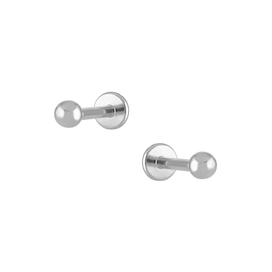 Trendolla Ball Single Flat Back Sleeper Earrings