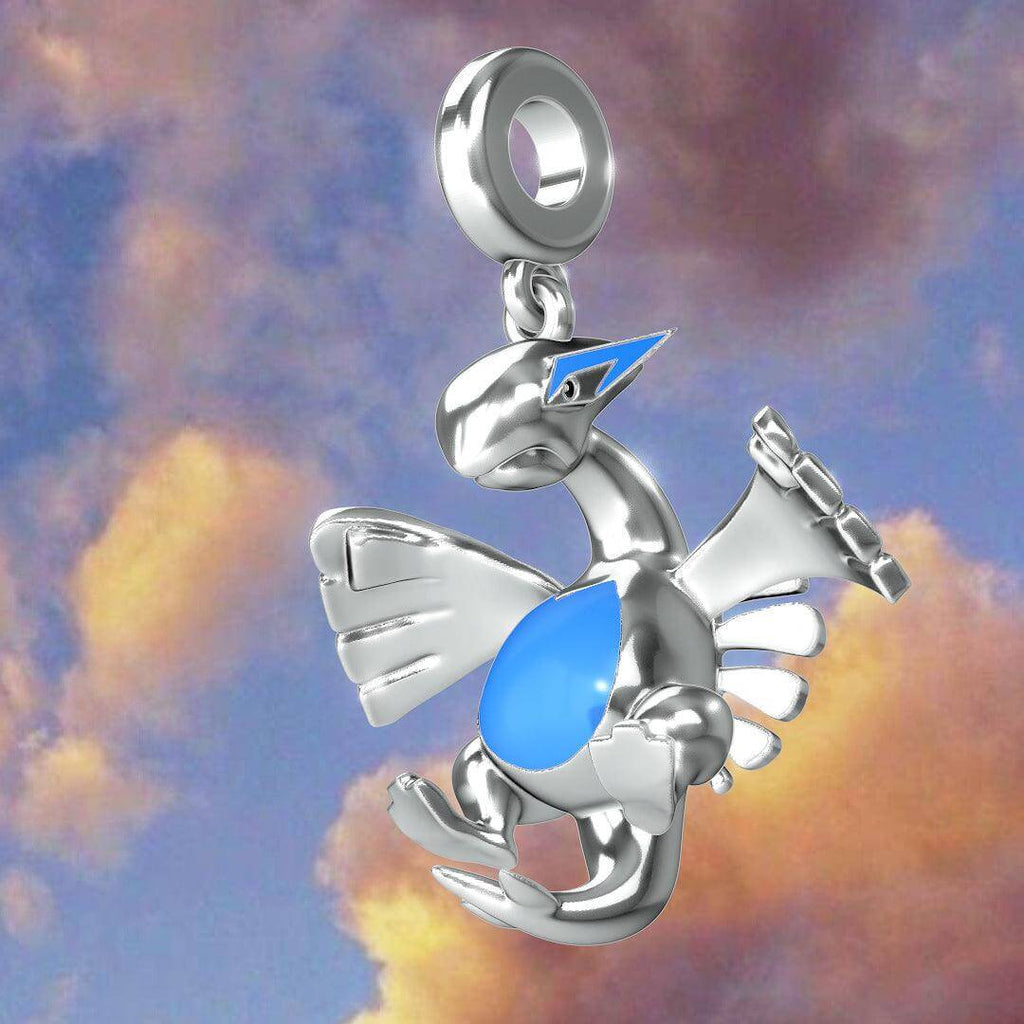 Lugia Pokemon Pandora Fit Charm Necklace, 925 Sterling Silver - Trendolla Jewelry