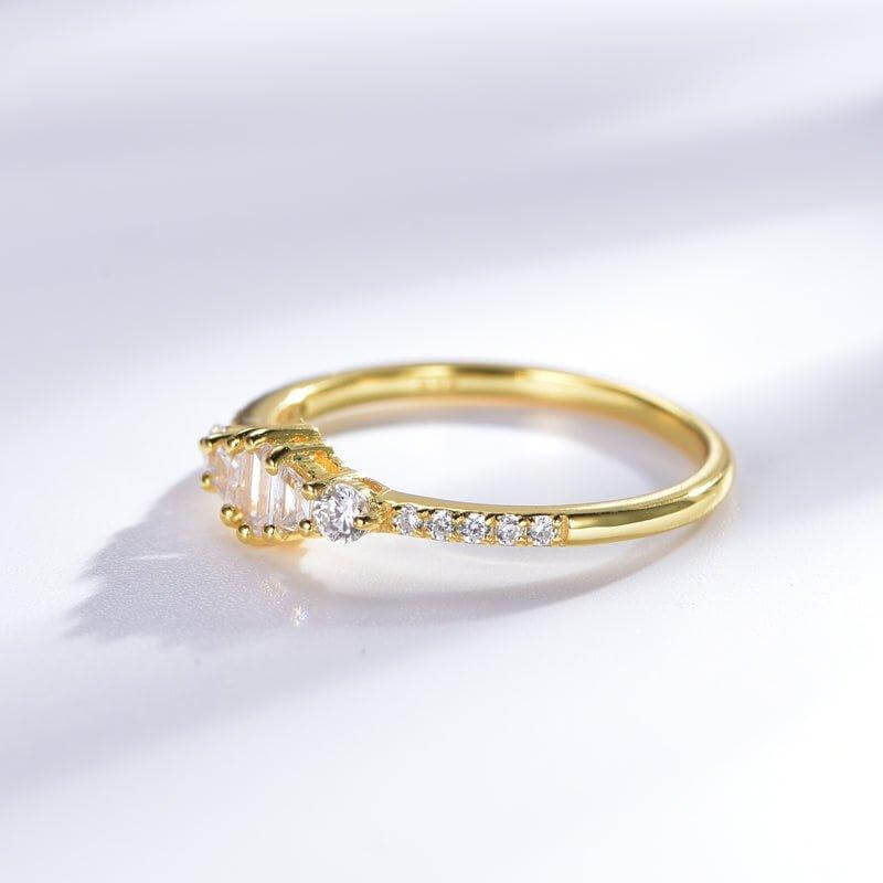 Minimalist Simulated diamond Engagement Ring - Trendolla Jewelry