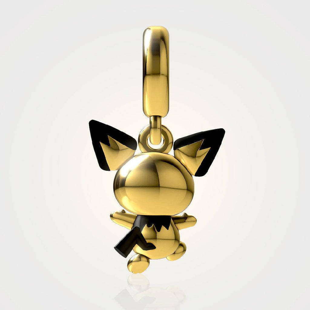 Pichu Pokemon Pandora Fit Charm Necklace, 925 Sterling Silver - Trendolla Jewelry