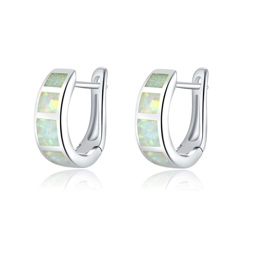 Trendolla Sapphire Hinged Hoop Earrings