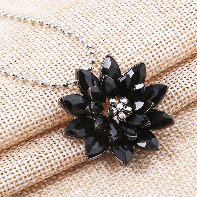 Trendolla Black Dahlia Necklace Spidergirl Crystal Pendant Women Gift Custume Accessory - Trendolla Jewelry