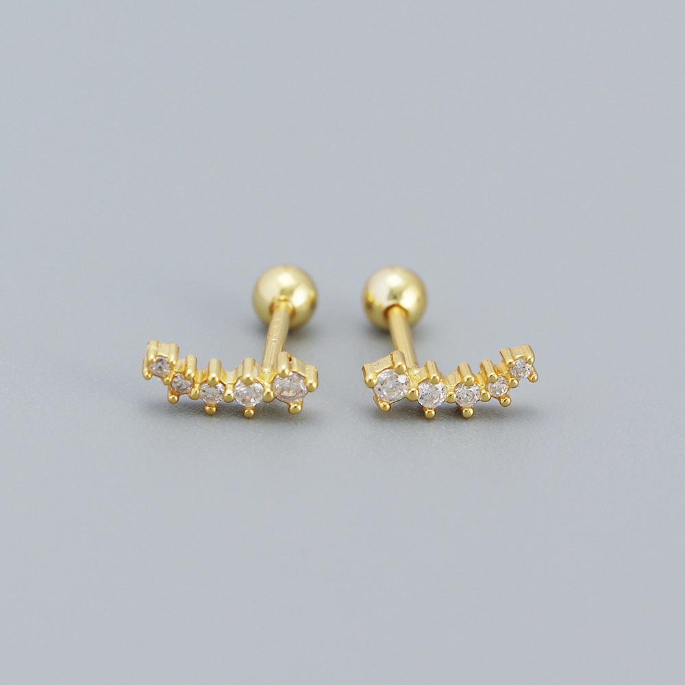 Trendolla Cuff Ball Back Earrings Climber Earrings - Trendolla Jewelry