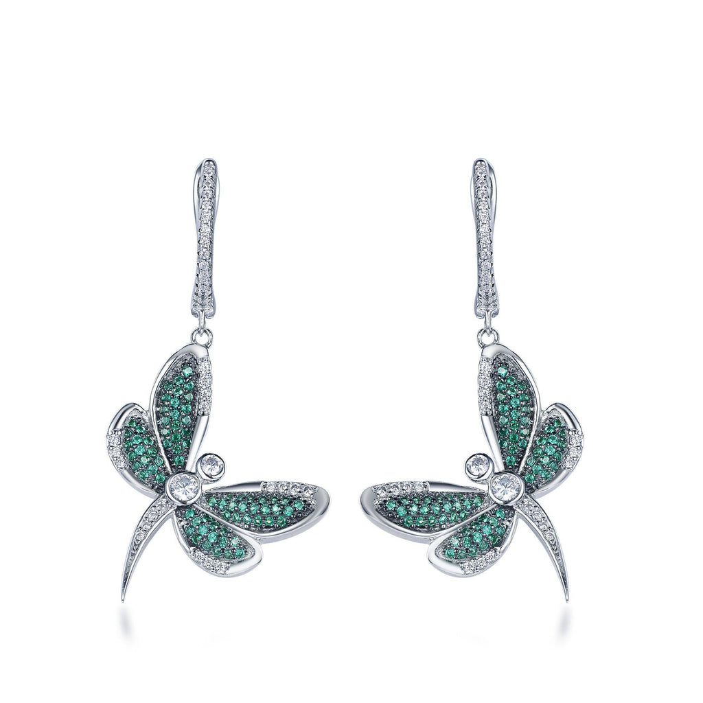 Trendolla Dragonfly Sterling Silver Earrings - Trendolla Jewelry